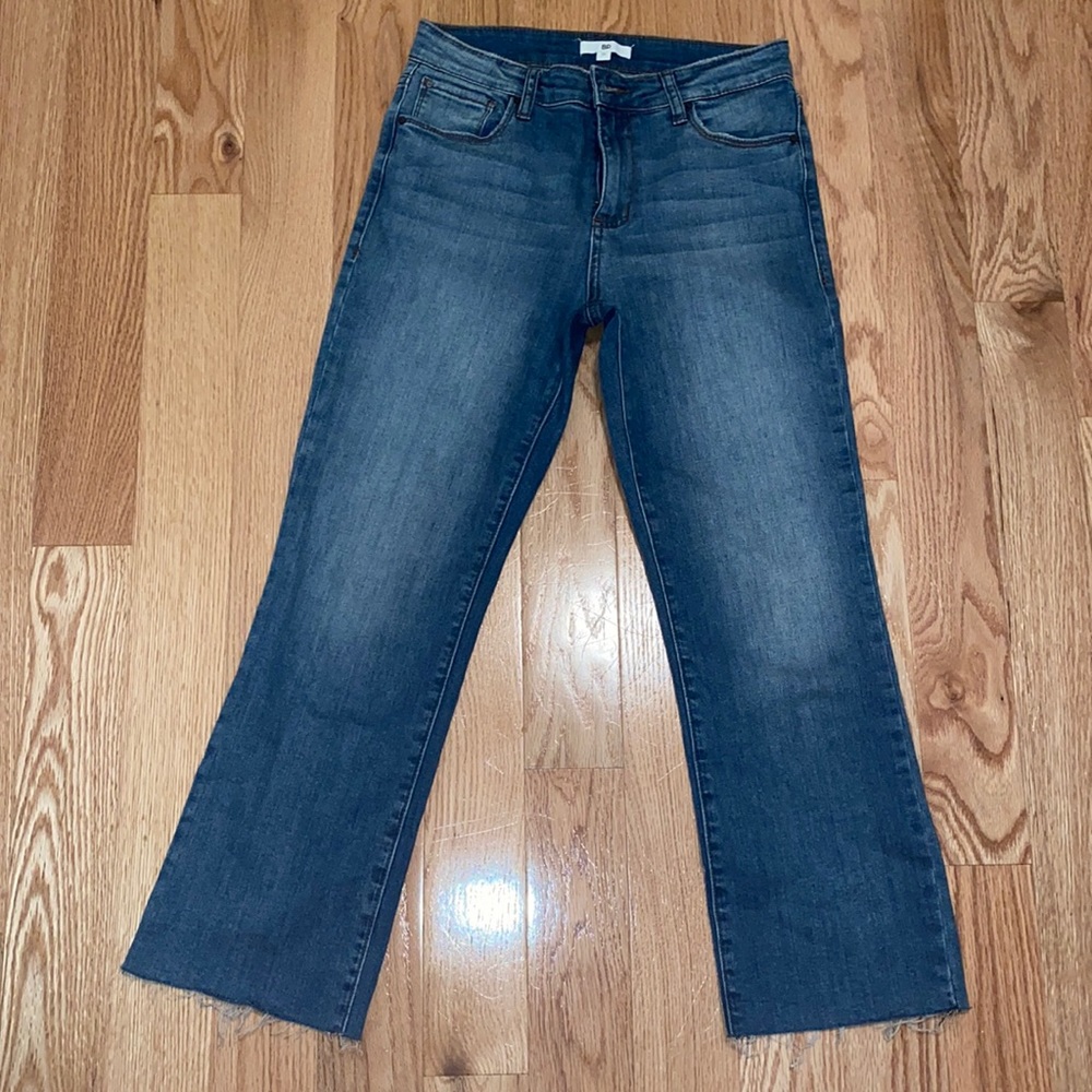 BP size 26 mom jeans with raw hem